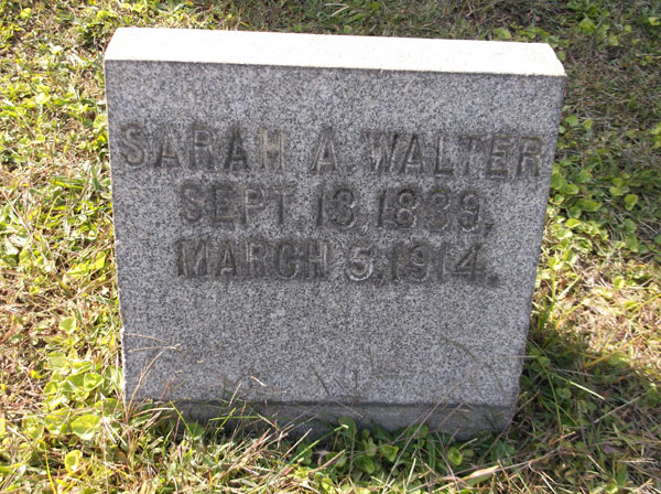 Sarah Ripple Walters grave