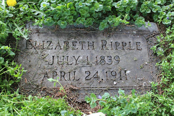 James wife grave