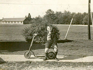 Jimmy with broom factory